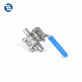 SANTHAI  SS304 SS316L Non-retention Stainless Steel welding Sanitary Ball Valve for Pharmacy